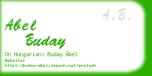 abel buday business card