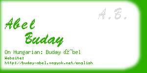abel buday business card